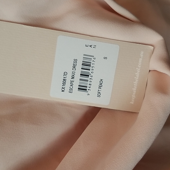 Women's Peach maxi dress formal buy keepsake size small - Picture 5 of 5
